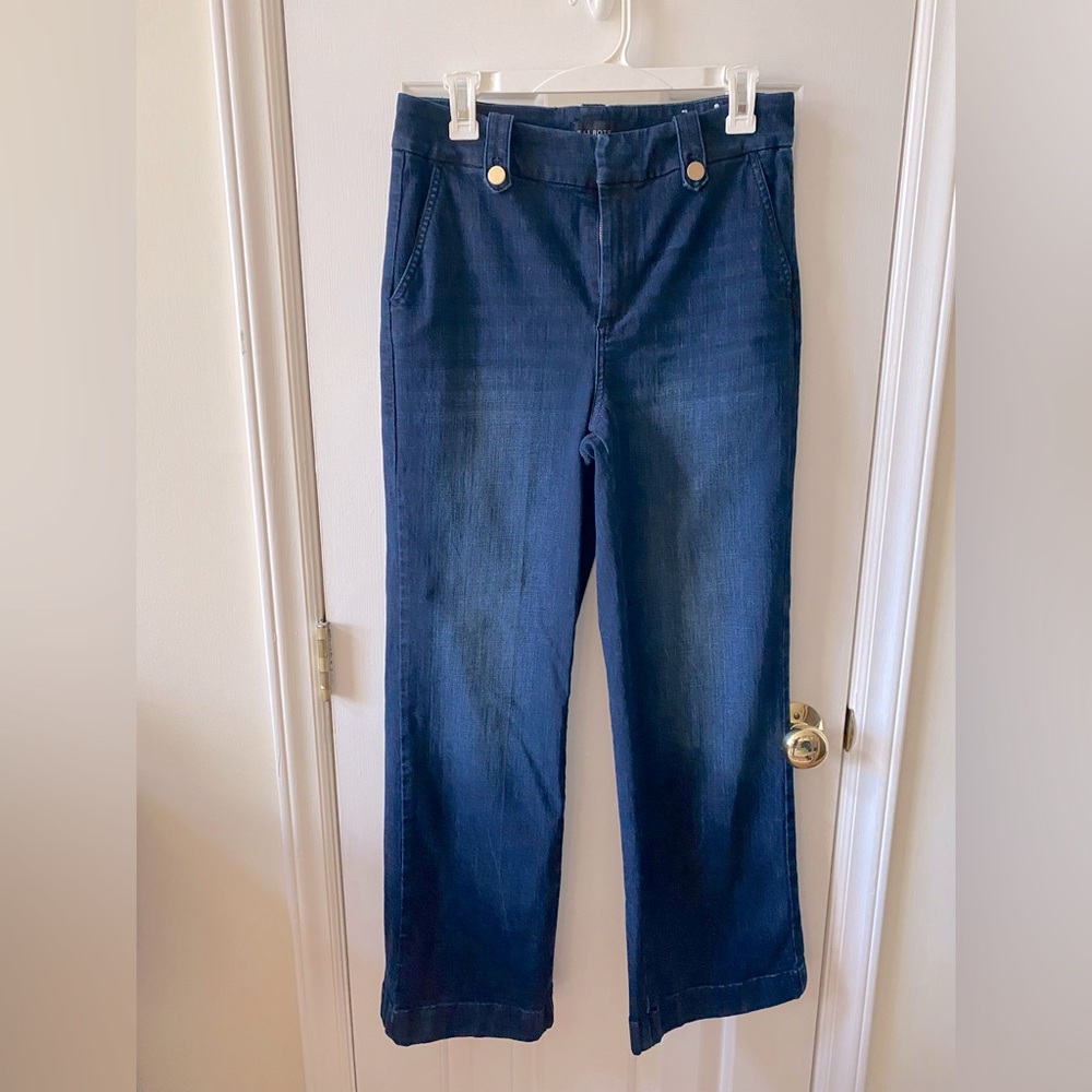 Wide leg high waist jeans